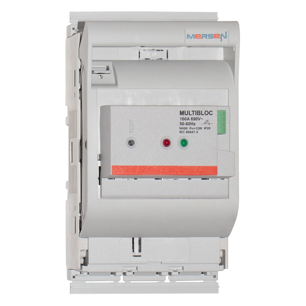 V1023012 - MULTIBLOC 00.ST9 size 00 / 160A, 3-pole electronic fuse monitoring installed
